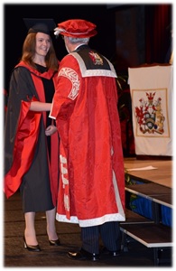 Kristyn Hall Kristyn Hall at USW graduation ceremony